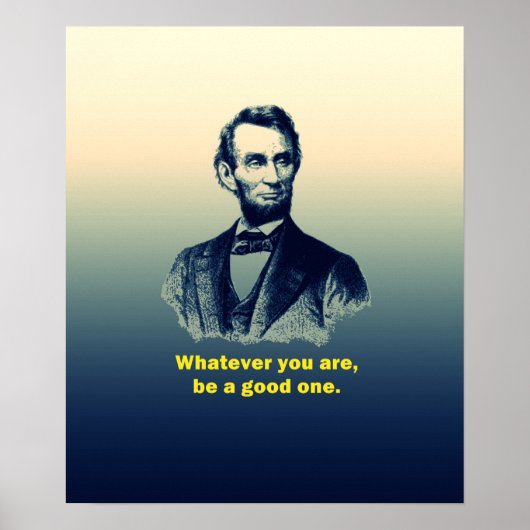 Abraham Lincoln Quote Poster (Voorkant)