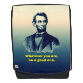 Abraham Lincoln Quote Rugtassen (Voorkant)