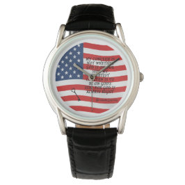 Abraham Lincoln Quote Vlag Horloge