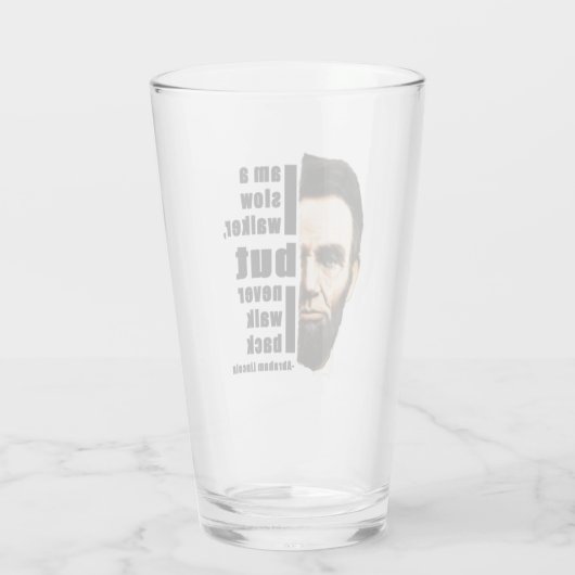 Abraham lincoln Quotes Glass cup Glas (Achterkant)