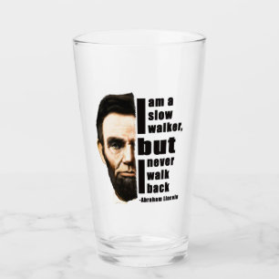 Abraham lincoln Quotes Glass cup Glas