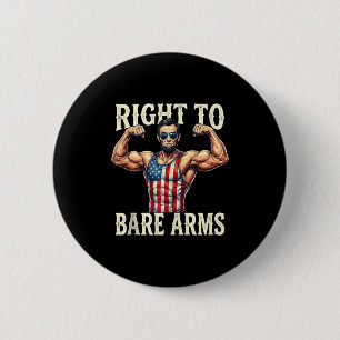 Abraham lincoln recht om blote armen grappig usa 4 ronde button 5,7 cm
