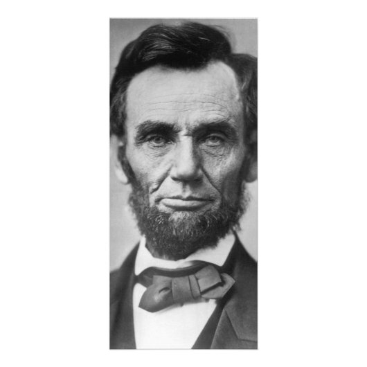 Abraham Lincoln Reclamekaart (Voorkant)