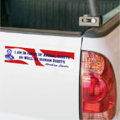 Abraham Lincoln Red White Blue Bumperstickers (Op Truck)