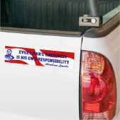 Abraham Lincoln Red White Blue Bumperstickers (Op Truck)