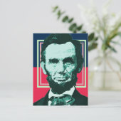 Abraham Lincoln - Retro Briefkaart (Staand voorkant)