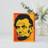 Abraham Lincoln Retro Pop Art Briefkaart (Staand voorkant)