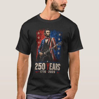 Abraham Lincoln Rock Gitaar T-shirt