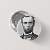 Abraham Lincoln Ronde Button 3,2 Cm (Voorkant /achterkant)