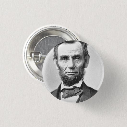 Abraham Lincoln Ronde Button 3,2 Cm (Voorkant /achterkant)