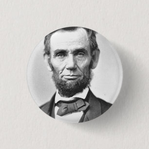 Abraham Lincoln Ronde Button 3,2 Cm