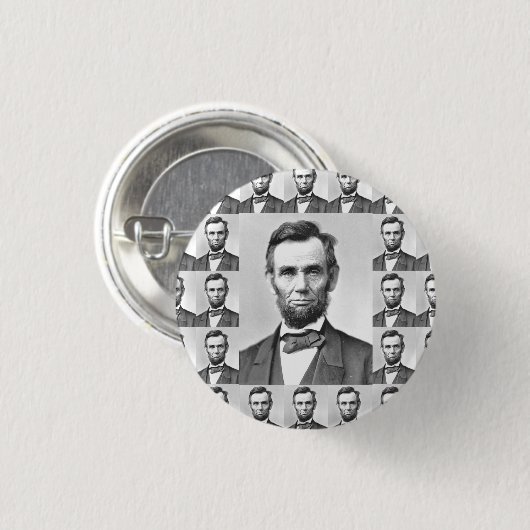 Abraham Lincoln Ronde Button 3,2 Cm (Voorkant /achterkant)