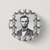 Abraham Lincoln Ronde Button 3,2 Cm (Voorkant)