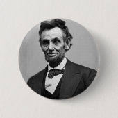 Abraham Lincoln Ronde Button 5,7 Cm (Voorkant)