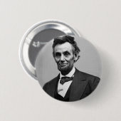 Abraham Lincoln Ronde Button 5,7 Cm (Voorkant /achterkant)