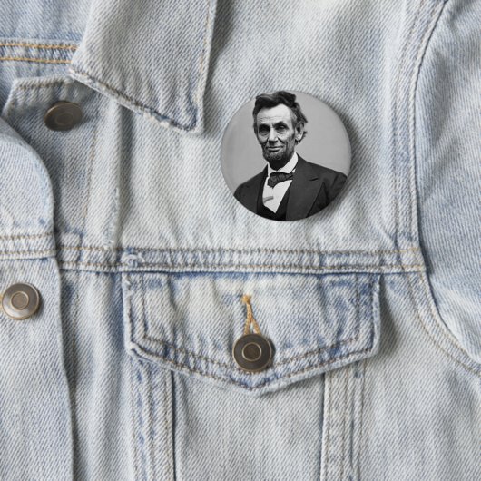 Abraham Lincoln Ronde Button 5,7 Cm (In situ)