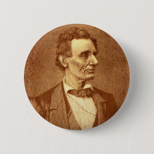 Abraham Lincoln Ronde Button 5,7 Cm (Voorkant)