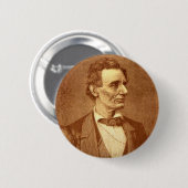 Abraham Lincoln Ronde Button 5,7 Cm (Voorkant /achterkant)