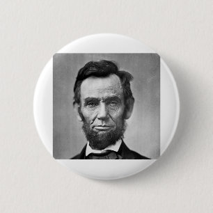 Abraham Lincoln Ronde Button 5,7 Cm