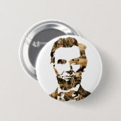 Abraham Lincoln Ronde Button 5,7 Cm (Voorkant /achterkant)