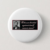 Abraham Lincoln Ronde Button 5,7 Cm (Voorkant)
