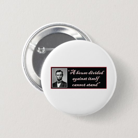 Abraham Lincoln Ronde Button 5,7 Cm (Voorkant /achterkant)