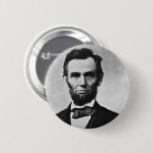 Abraham Lincoln Ronde Button 5,7 Cm (Voorkant /achterkant)