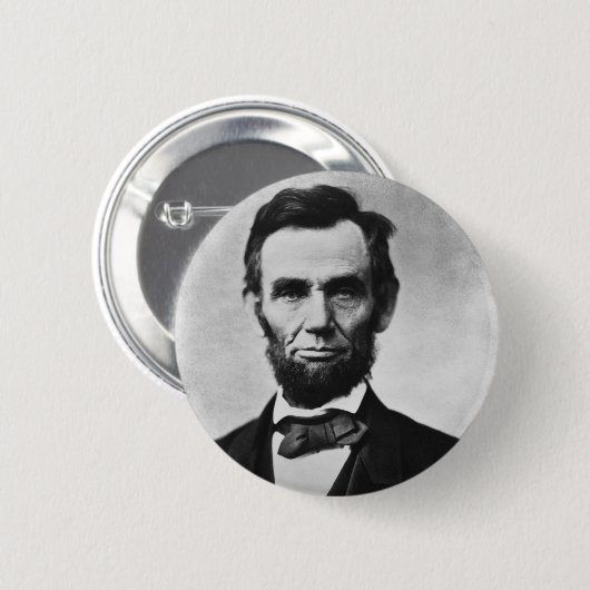 Abraham Lincoln Ronde Button 5,7 Cm (Voorkant /achterkant)