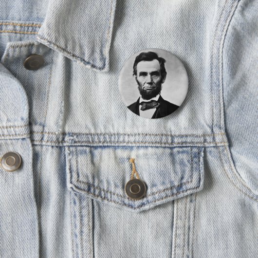 Abraham Lincoln Ronde Button 5,7 Cm (In situ)