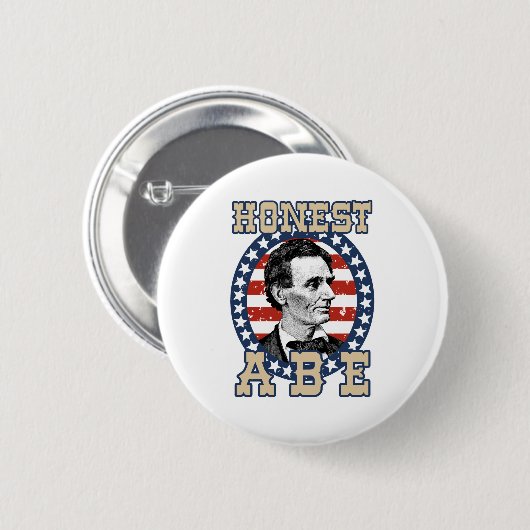 Abraham Lincoln Ronde Button 5,7 Cm (Voorkant /achterkant)