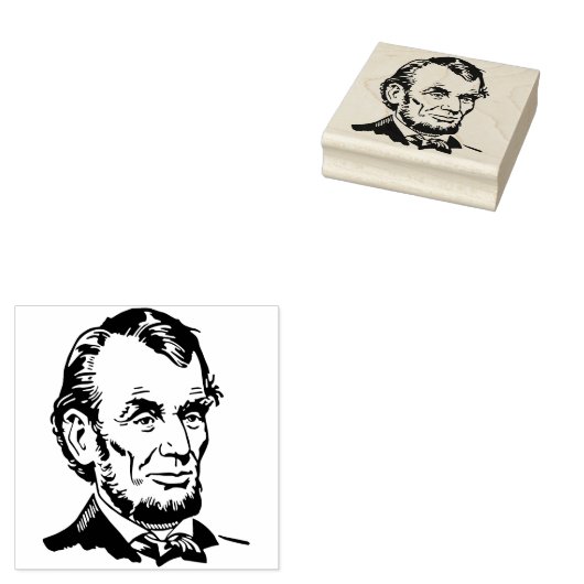 Abraham Lincoln Rubber Stamp Rubberstempel (Gestempeld)