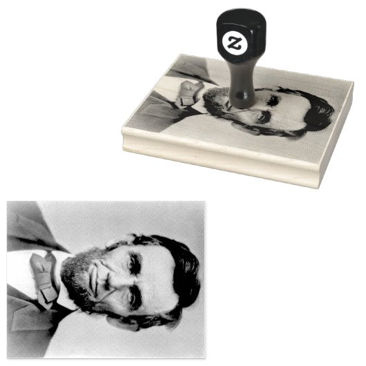 Abraham Lincoln Rubberstempel (Gestempeld)