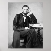 Abraham Lincoln Seated Portret Poster (Voorkant)