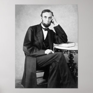 Abraham Lincoln Seated Portret Poster
