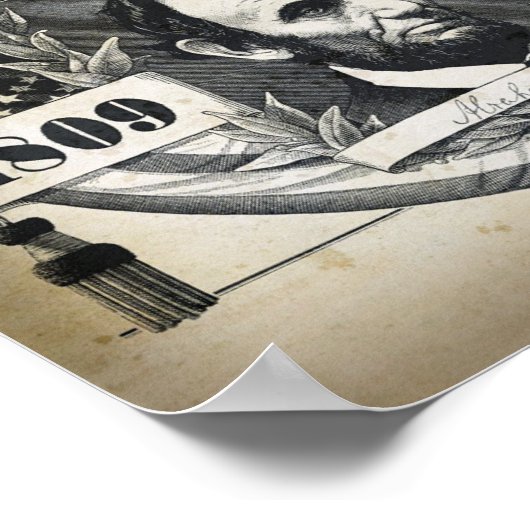 ABRAHAM LINCOLN SHOT HEADLINE POSTER (Hoek)