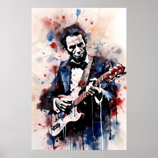 Abraham Lincoln Shredding Poster (Voorkant)