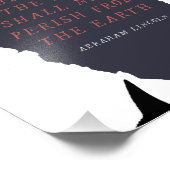 Abraham Lincoln Silhouette Foto Afdruk (Hoek)