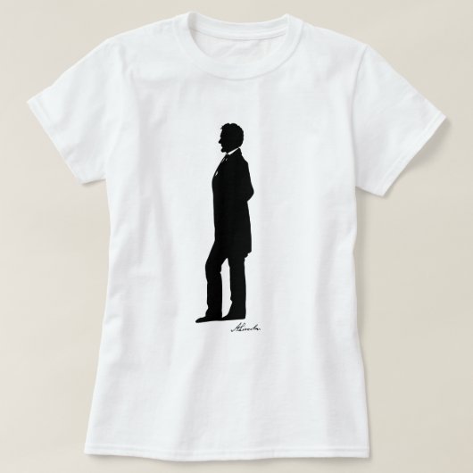 Abraham Lincoln Silhouette T-shirt (Design voorkant)