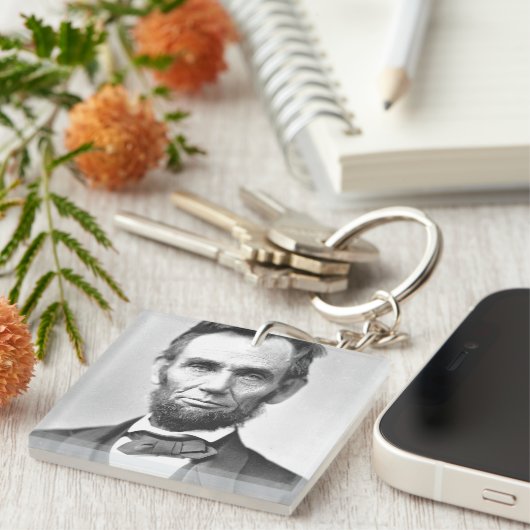 Abraham Lincoln Sleutelhanger (Voorkant Rechts)