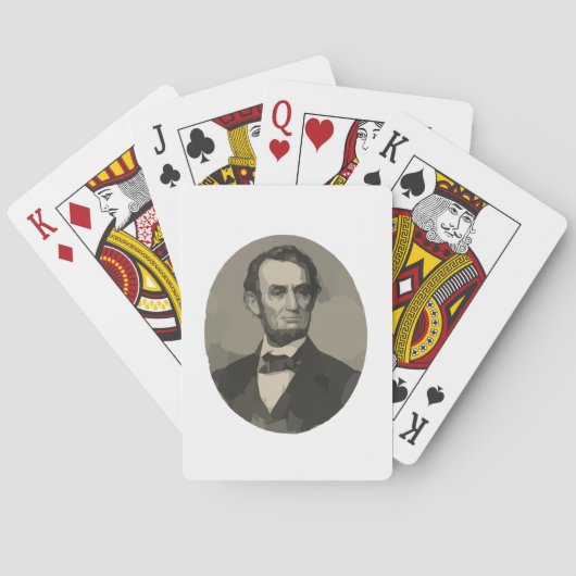 abraham lincoln speelkaarten (Achterkant)