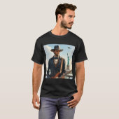 Abraham Lincoln speelt elektrische basgitaar bij S T-shirt (Voorkant volledig)