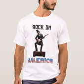 Abraham Lincoln speelt gitaar T-shirt (Voorkant)