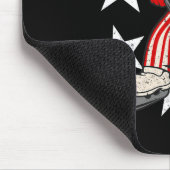 Abraham Lincoln Spelen Hockey Fun 4th of July Hoc Muismat (Hoek)