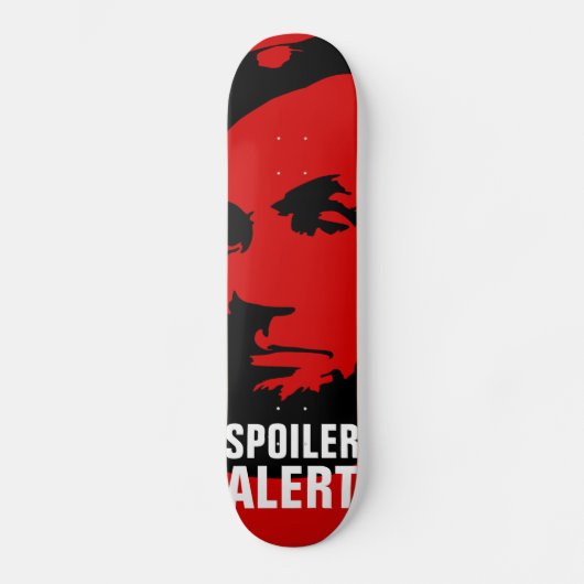Abraham Lincoln Spoiler Alert Red Persoonlijk Skateboard (Voorkant)