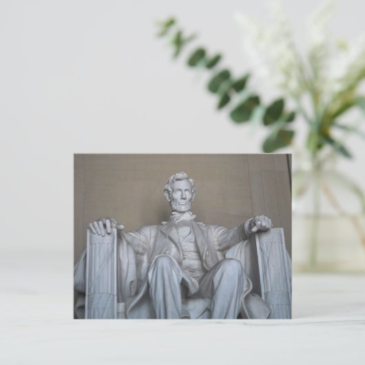 Abraham Lincoln standbeeld Briefkaart (Staand voorkant)