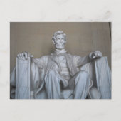 Abraham Lincoln standbeeld Briefkaart (Voorkant)