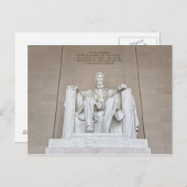 Abraham Lincoln Statue Briefkaart (Voorkant / Achterkant)