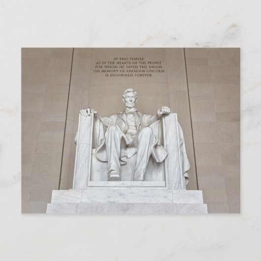 Abraham Lincoln Statue Briefkaart (Voorkant)