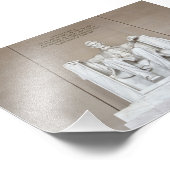 Abraham Lincoln Statue Foto Afdruk (Hoek)