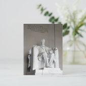 Abraham Lincoln Statue Lincoln Memorial Washington Briefkaart (Staand voorkant)